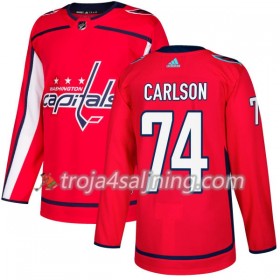 Washington Capitals tröja John Carlson 74 Röd 2017-2018 Adidas Authentic - NHL Tröjor Herr